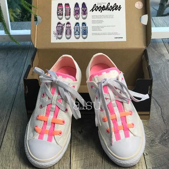 Converse Shoes - Converse Ctas Loopholes OX White W AUTHENTIC